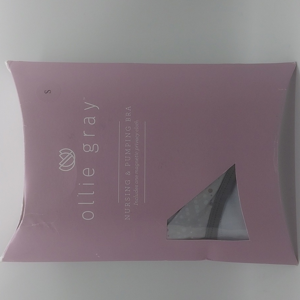 NIB Ollie Gray nursing, pumping,  maternity bra & magnetic‎ privacy cloth size S